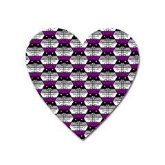 Hackers Town Void Mantis Hexagon Asexual Ace Pride Flag Heart Magnet by WetdryvacsLair