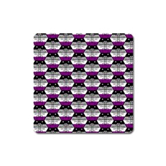 Hackers Town Void Mantis Hexagon Asexual Ace Pride Flag Square Magnet by WetdryvacsLair