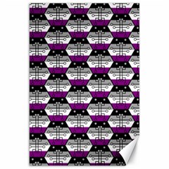 Hackers Town Void Mantis Hexagon Asexual Ace Pride Flag Canvas 20  X 30  by WetdryvacsLair