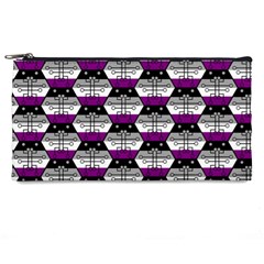 Hackers Town Void Mantis Hexagon Asexual Ace Pride Flag Pencil Case by WetdryvacsLair