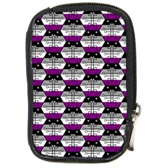 Hackers Town Void Mantis Hexagon Asexual Ace Pride Flag Compact Camera Leather Case by WetdryvacsLair