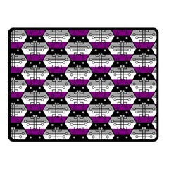 Hackers Town Void Mantis Hexagon Asexual Ace Pride Flag Fleece Blanket (small) by WetdryvacsLair