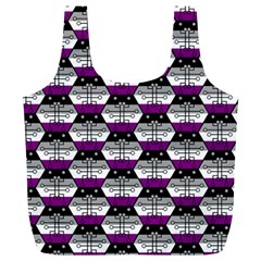 Hackers Town Void Mantis Hexagon Asexual Ace Pride Flag Full Print Recycle Bag (xl) by WetdryvacsLair