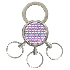 Hackers Town Void Mantis Hexagon Bigender Pride Flag 3-ring Key Chain by WetdryvacsLair