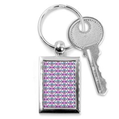 Hackers Town Void Mantis Hexagon Bigender Pride Flag Key Chain (rectangle) by WetdryvacsLair