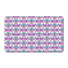 Hackers Town Void Mantis Hexagon Bigender Pride Flag Magnet (rectangular) by WetdryvacsLair