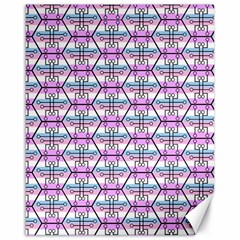 Hackers Town Void Mantis Hexagon Bigender Pride Flag Canvas 16  X 20  by WetdryvacsLair