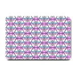 Hackers Town Void Mantis Hexagon Bigender Pride Flag Small Doormat  24 x16  Door Mat