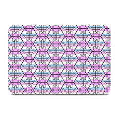 Hackers Town Void Mantis Hexagon Bigender Pride Flag Plate Mats by WetdryvacsLair