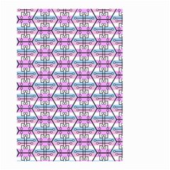 Hackers Town Void Mantis Hexagon Bigender Pride Flag Small Garden Flag (two Sides) by WetdryvacsLair