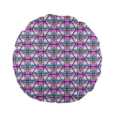 Hackers Town Void Mantis Hexagon Bigender Pride Flag Standard 15  Premium Round Cushions by WetdryvacsLair