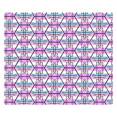 Hackers Town Void Mantis Hexagon Bigender Pride Flag Double Sided Flano Blanket (small)  by WetdryvacsLair