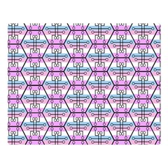 Hackers Town Void Mantis Hexagon Bigender Pride Flag Double Sided Flano Blanket (large)  by WetdryvacsLair