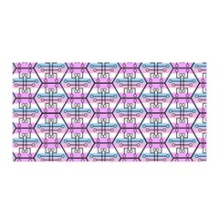 Hackers Town Void Mantis Hexagon Bigender Pride Flag Satin Wrap 35  X 70  by WetdryvacsLair