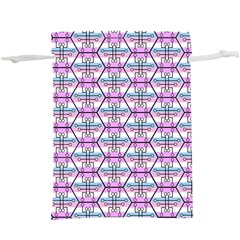 Hackers Town Void Mantis Hexagon Bigender Pride Flag  Lightweight Drawstring Pouch (xl) by WetdryvacsLair