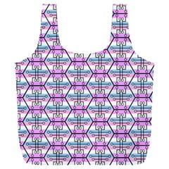 Hackers Town Void Mantis Hexagon Bigender Pride Flag Full Print Recycle Bag (xxxl) by WetdryvacsLair