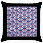 Hackers Town Void Mantis Hexagon Bigender Seven 7 Stripe Pride Flag Throw Pillow Case (Black) Front