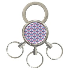 Hackers Town Void Mantis Hexagon Bigender Seven 7 Stripe Pride Flag 3-ring Key Chain by WetdryvacsLair