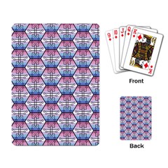 Hackers Town Void Mantis Hexagon Bigender Seven 7 Stripe Pride Flag Playing Cards Single Design (rectangle)