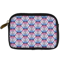 Hackers Town Void Mantis Hexagon Bigender Seven 7 Stripe Pride Flag Digital Camera Leather Case by WetdryvacsLair