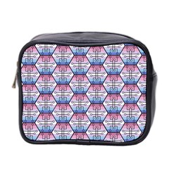 Hackers Town Void Mantis Hexagon Bigender Seven 7 Stripe Pride Flag Mini Toiletries Bag (two Sides) by WetdryvacsLair