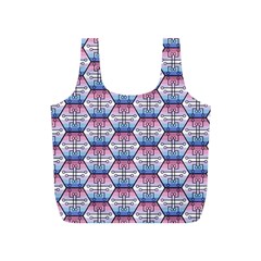 Hackers Town Void Mantis Hexagon Bigender Seven 7 Stripe Pride Flag Full Print Recycle Bag (s) by WetdryvacsLair