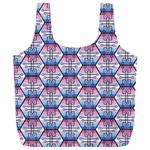 Hackers Town Void Mantis Hexagon Bigender Seven 7 Stripe Pride Flag Full Print Recycle Bag (XL) Front