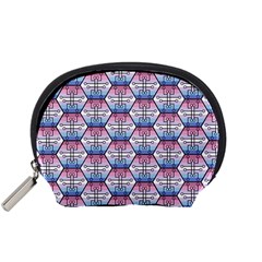 Hackers Town Void Mantis Hexagon Bigender Seven 7 Stripe Pride Flag Accessory Pouch (small) by WetdryvacsLair