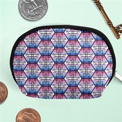 Hackers Town Void Mantis Hexagon Bigender Seven 7 Stripe Pride Flag Accessory Pouch (medium) by WetdryvacsLair