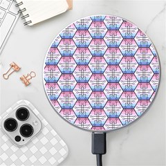 Hackers Town Void Mantis Hexagon Bigender Seven 7 Stripe Pride Flag Wireless Charger by WetdryvacsLair