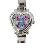 Abstract arabesque Heart Italian Charm Watch Front