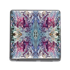 Abstract Arabesque Memory Card Reader (square 5 Slot) by kaleidomarblingart