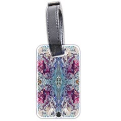 Abstract Arabesque Luggage Tag (two Sides) by kaleidomarblingart