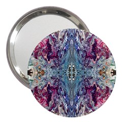 Abstract Arabesque 3  Handbag Mirrors by kaleidomarblingart