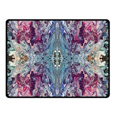 Abstract Arabesque Double Sided Fleece Blanket (small)  by kaleidomarblingart