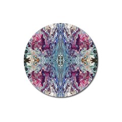 Abstract Kaleidoscope Magnet 3  (round) by kaleidomarblingart