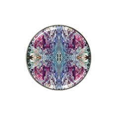 Abstract Kaleidoscope Hat Clip Ball Marker by kaleidomarblingart