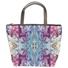 Abstract Kaleidoscope Bucket Bag by kaleidomarblingart