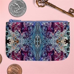 Abstract Kaleidoscope Large Coin Purse by kaleidomarblingart