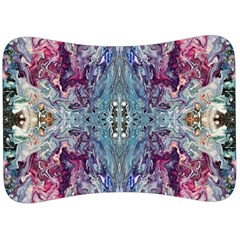 Abstract Kaleidoscope Velour Seat Head Rest Cushion by kaleidomarblingart