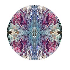 Abstract Kaleidoscope Mini Round Pill Box by kaleidomarblingart