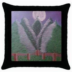 Purple Haze  Throw Pillow Case (black)