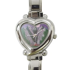 Purple Haze  Heart Italian Charm Watch by Hayleyboop