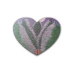 Purple haze  Rubber Heart Coaster (4 pack) Front