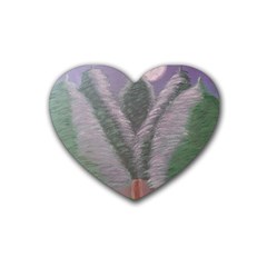 Purple Haze  Rubber Heart Coaster (4 Pack) by Hayleyboop