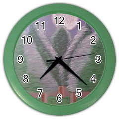 Purple Haze  Color Wall Clock by Hayleyboop