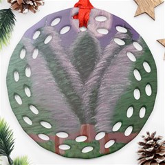 Purple Haze  Ornament (round Filigree) by Hayleyboop