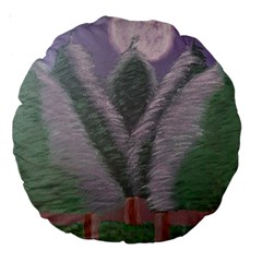 Purple Haze  Large 18  Premium Round Cushions by Hayleyboop