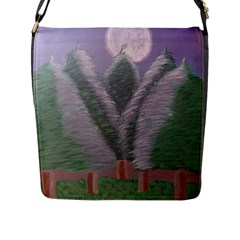 Purple Haze  Flap Closure Messenger Bag (l) by Hayleyboop