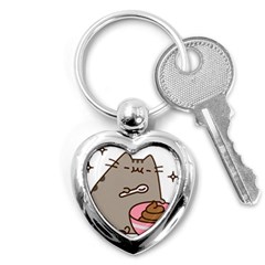 Cat Kitten Key Chain (heart) by Jancukart